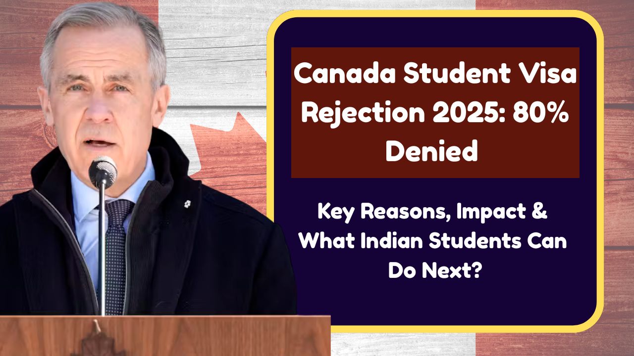 Canada Student Visa Rejection 2025: 80% Denied — Key Reasons, Impact & What Indian Students Can Do Next?