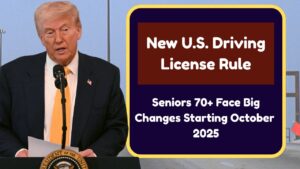 New U.S. Driving License Rule – Seniors 70+ Face Big Changes Starting October 2025