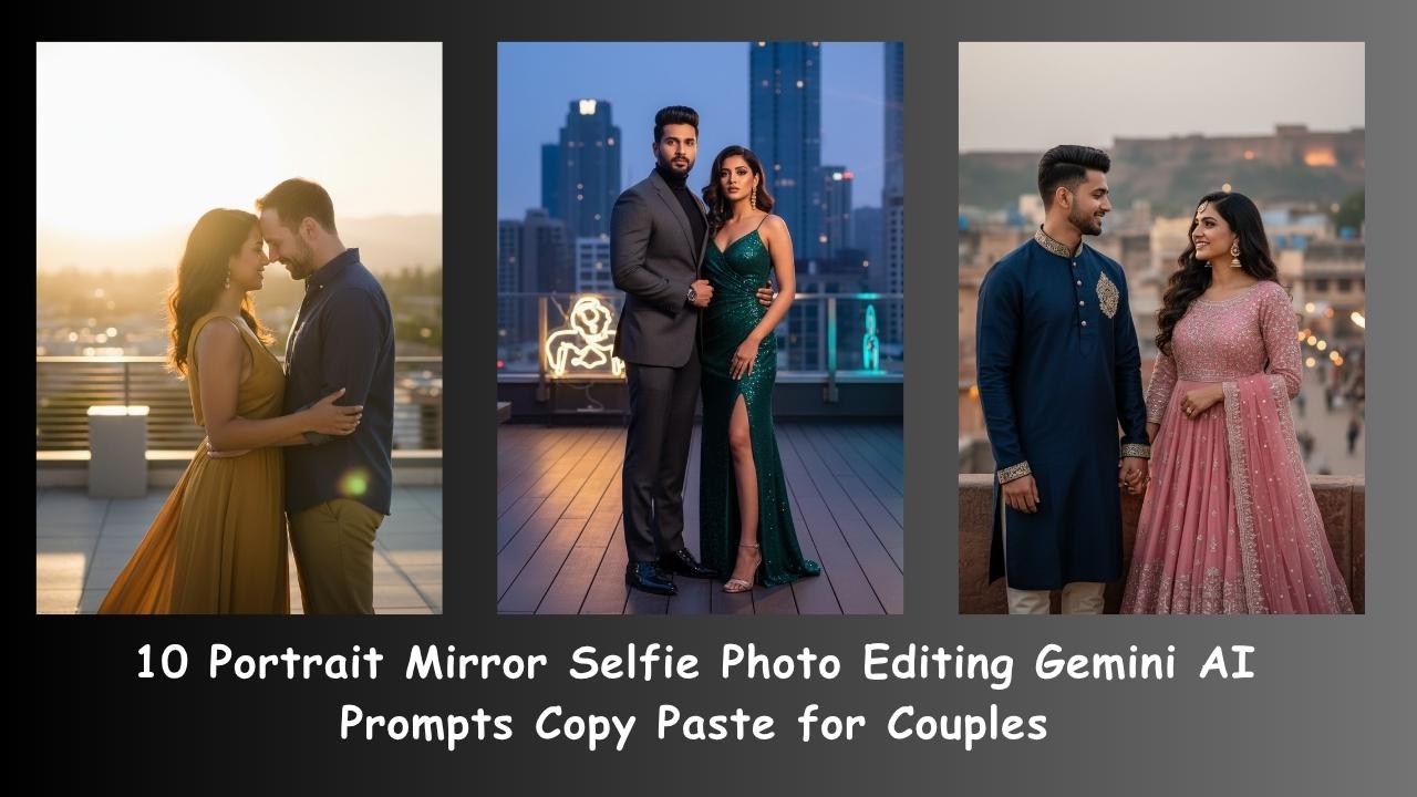 10 Portrait Mirror Selfie Photo Editing Gemini AI Prompts Copy Paste ...