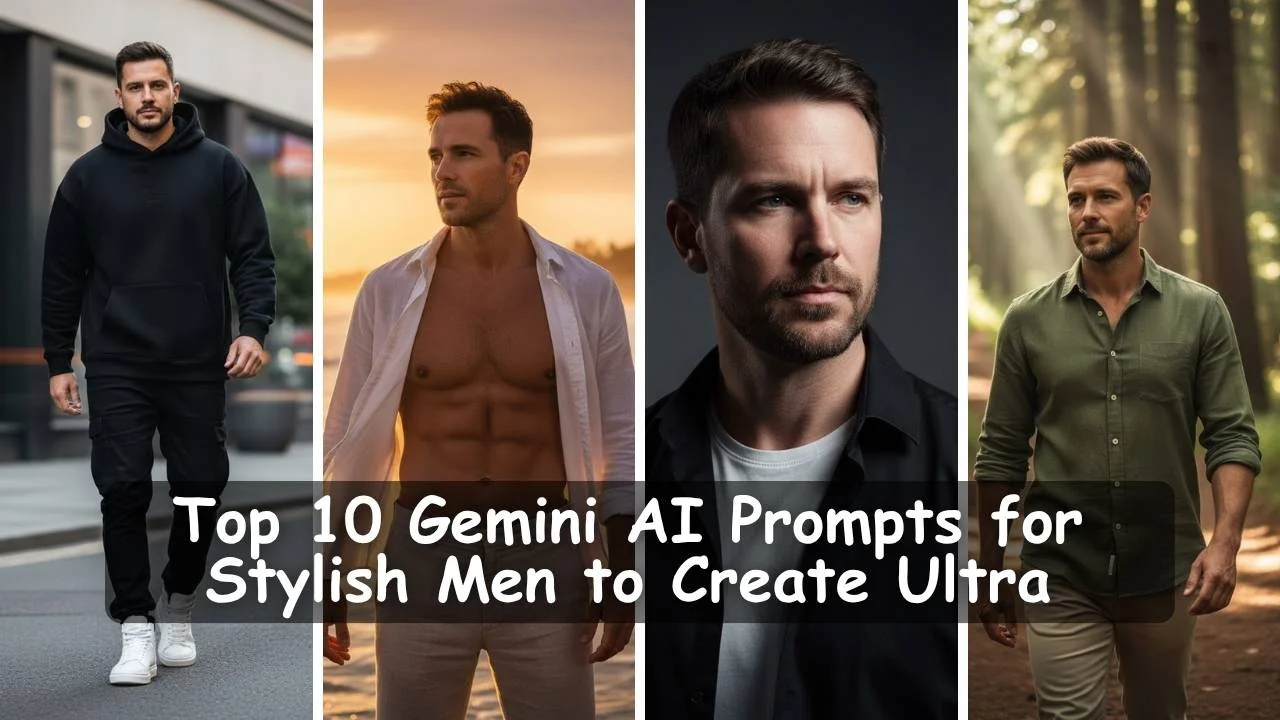 Top 10 Gemini AI Prompts for Stylish Men to Create Ultra